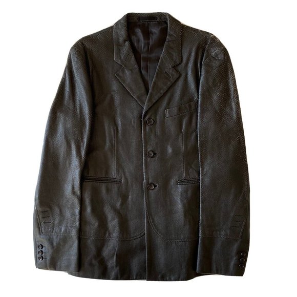 COMME Des GARÇONS Homme Plus Vintage Leather Jacket Blazer For Men